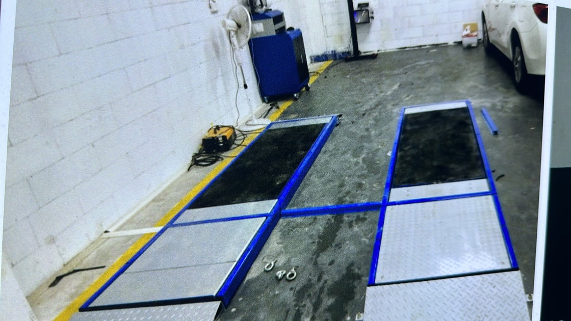 2CTPBH-10 Ultra Flat Plate Brake TesterΤέστης δοκιμής αυτοκινήτου για φορτηγό Δοκιμή δύναμης πέδησης