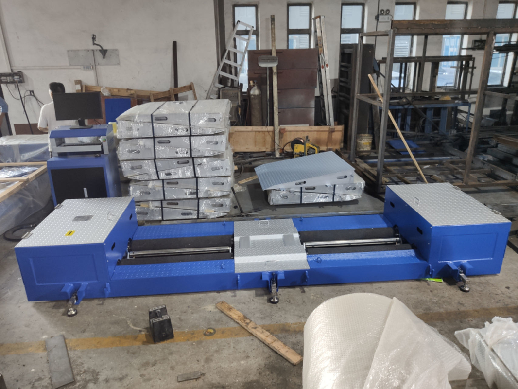 CTZD-9500M 15T Roller Mobile Brake Tester Bench Μεταφορτώσιμο φορητό ρόλο για φορτηγά