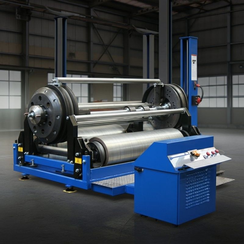 Φορητός κινητός ελεγκτής φρένων κυλίνδρων φορτηγών για οχήματα 4WD 10T χωρητικότητα Δοκιμαστική γραμμή οχήματος Εξοπλισμός επιθεώρησης οχημάτων