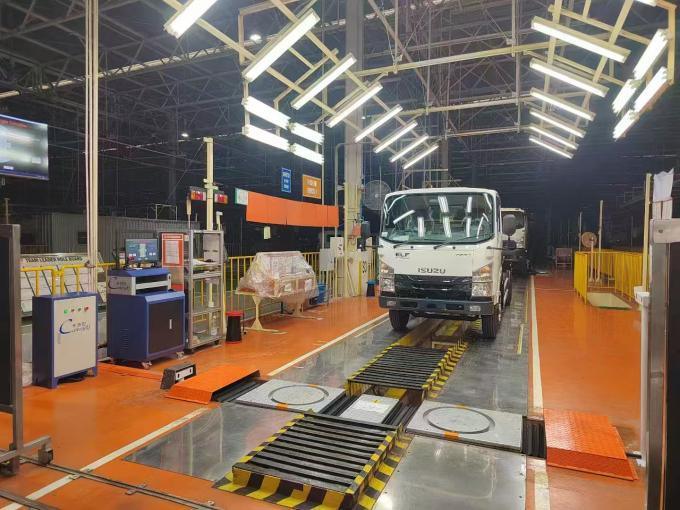 CTZJ-15 Φορτηγά οχήματα Δοκιμαστής γωνίας διεύθυνσης φορτίου 15T με όργανο ελέγχου LCD με οθόνη αφής