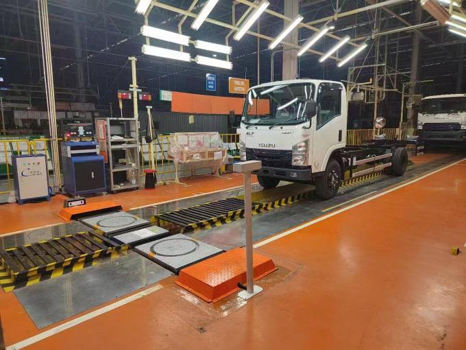 CTZJ-15 Φορτηγά οχήματα Δοκιμαστής γωνίας διεύθυνσης φορτίου 15T με όργανο ελέγχου LCD με οθόνη αφής