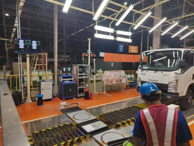 CTZJ-15 Φορτηγά οχήματα Δοκιμαστής γωνίας διεύθυνσης φορτίου 15T με όργανο ελέγχου LCD με οθόνη αφής