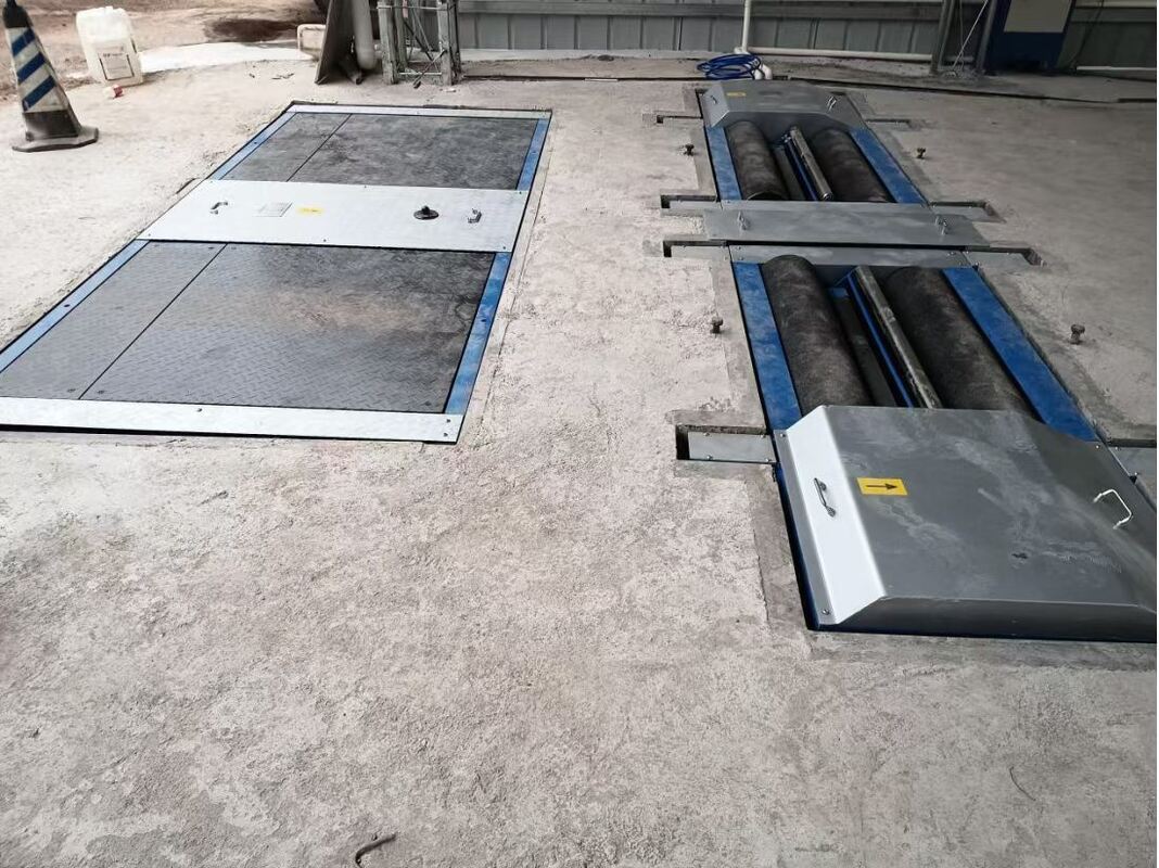 Cartesy truck test lane for repair shop Automobile Roller Brake Tester Forces With Axle Load dual plates side slip tester  10T 15T 18T capacity